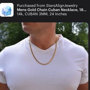 18 inch mens chain necklace